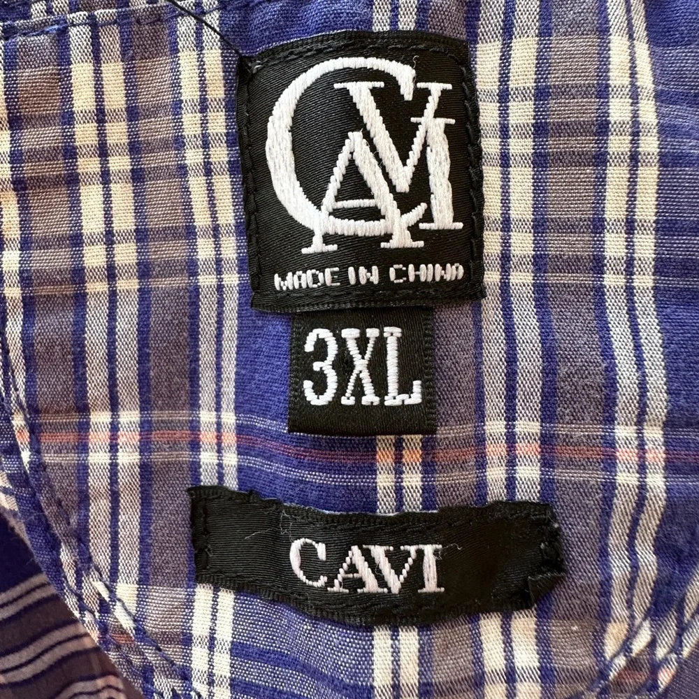 Cavi Blue Button Down Shirt - Picture 3 of 4